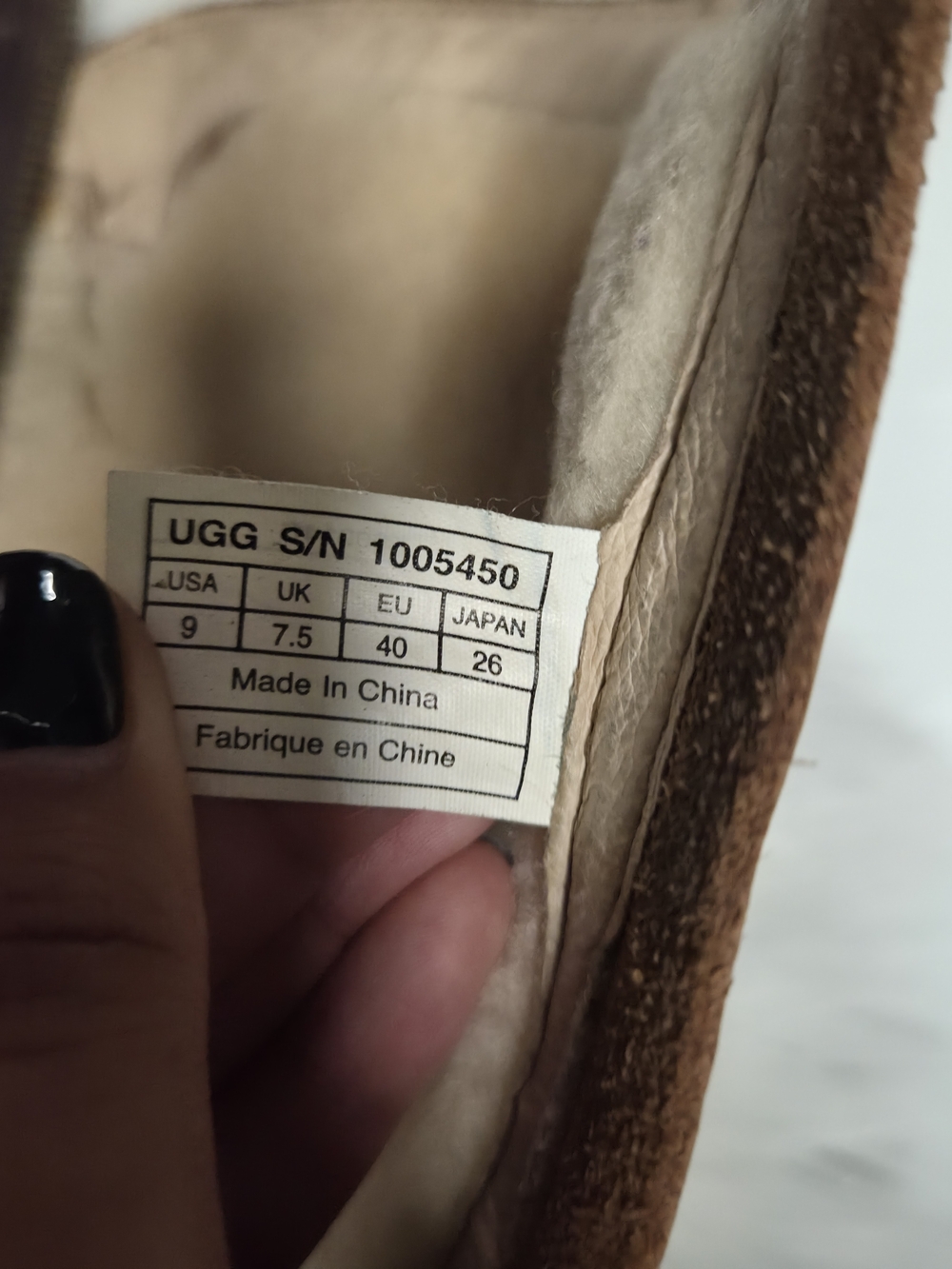 UGG Leather Shearling Lined Zip Buckled Strap Boots Size 9 - Picture 9 of 9